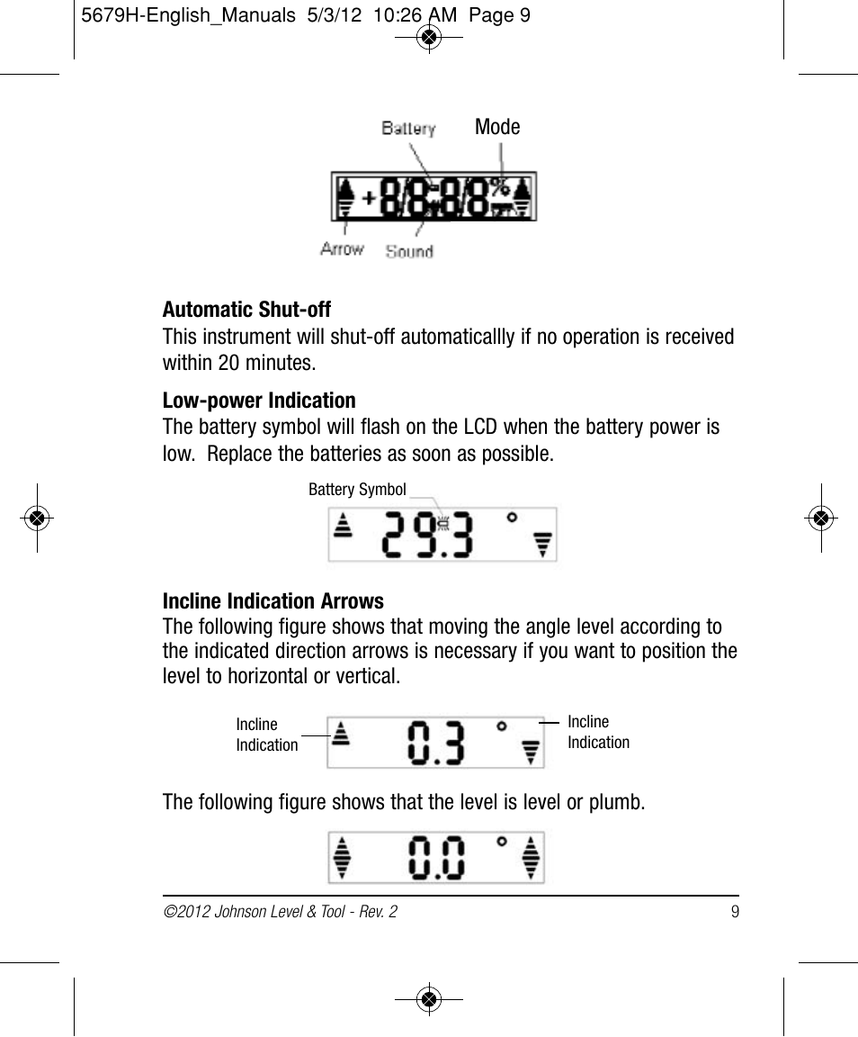 Johnson Level & Tool Mfg. 40-6065 User Manual | Page 9 / 16