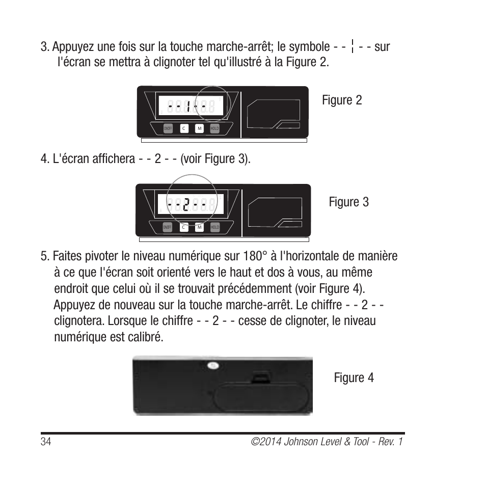 Figure 2 figure 3 figure 4 | Johnson Level & Tool Mfg. 1455-0000 User Manual | Page 34 / 42