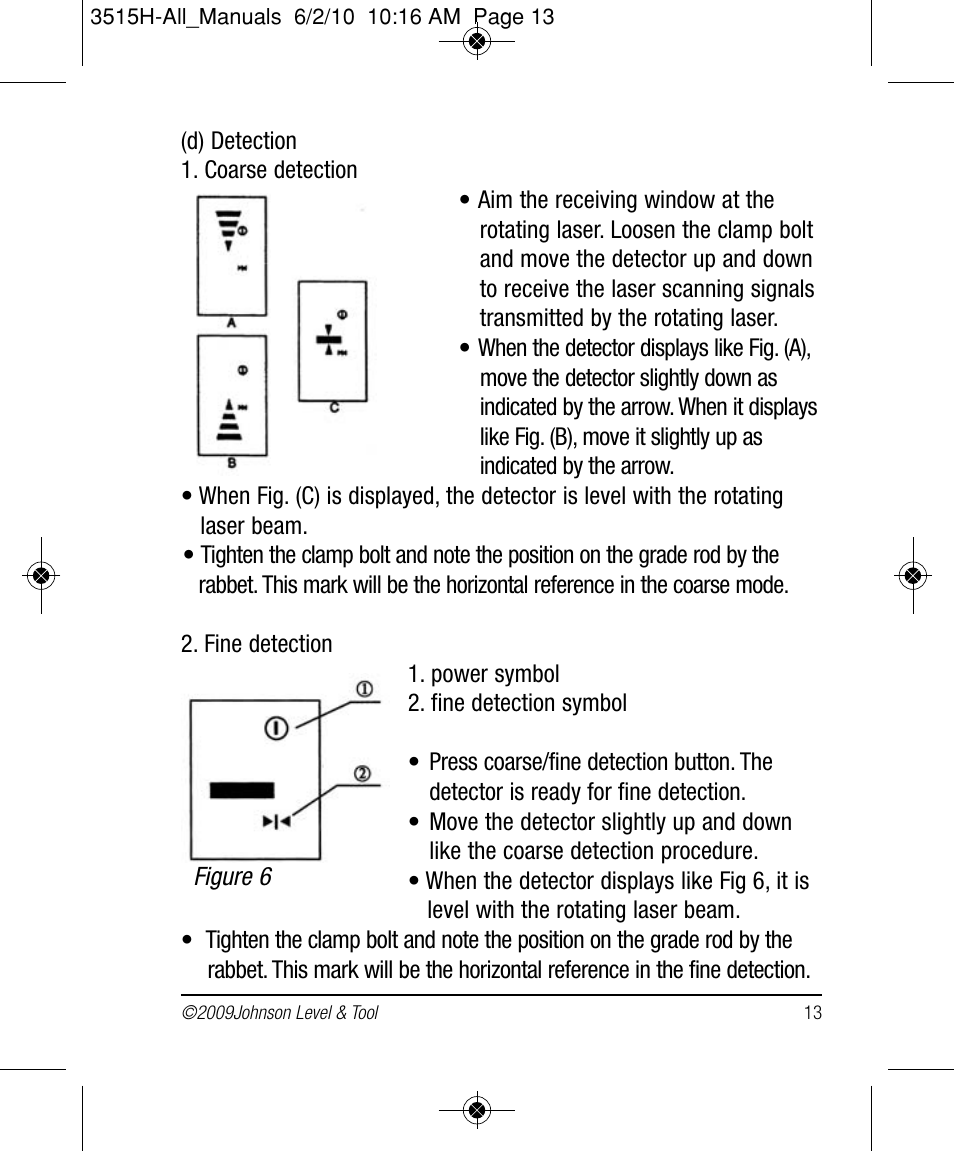 Johnson Level & Tool Mfg. 40-6517 User Manual | Page 13 / 84