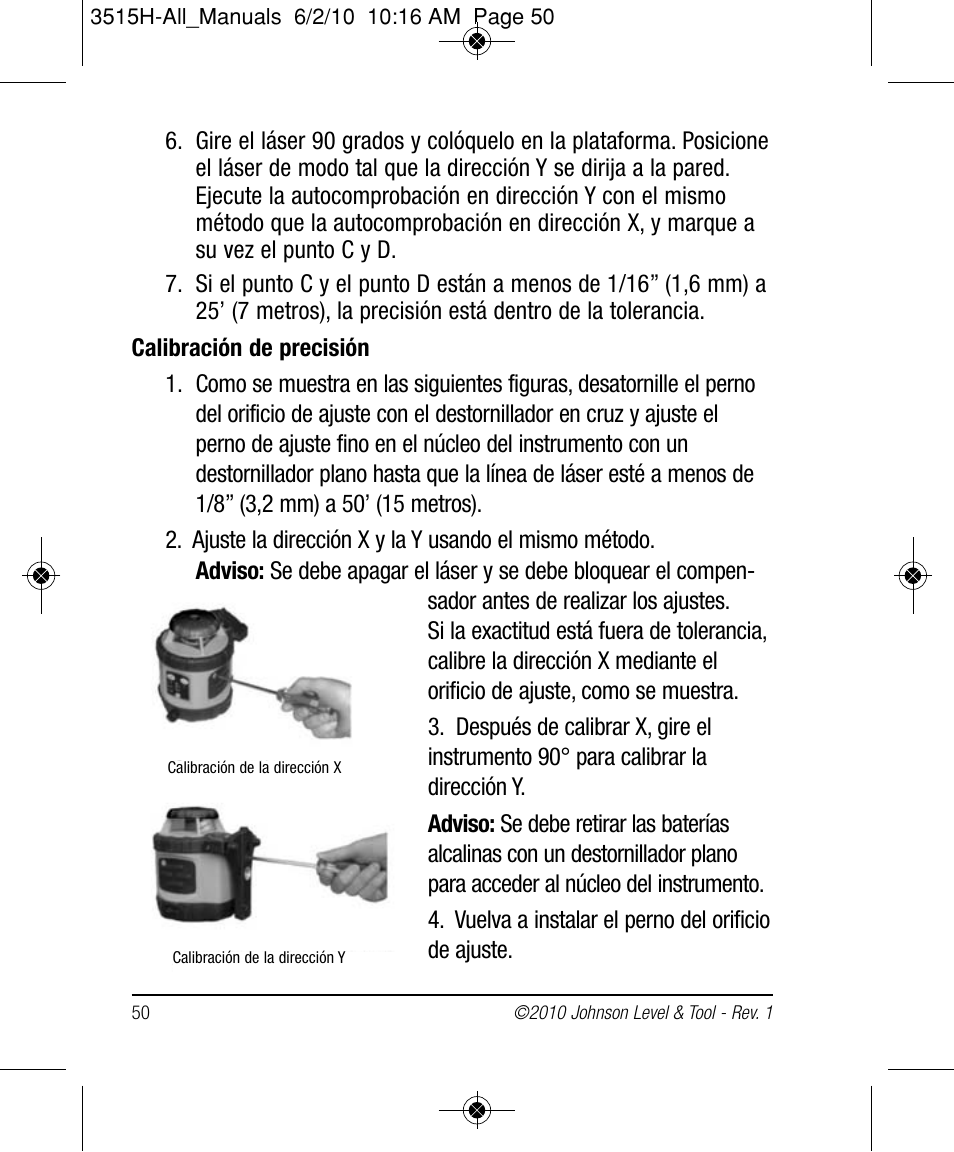 Johnson Level & Tool Mfg. 40-6517 User Manual | Page 50 / 84