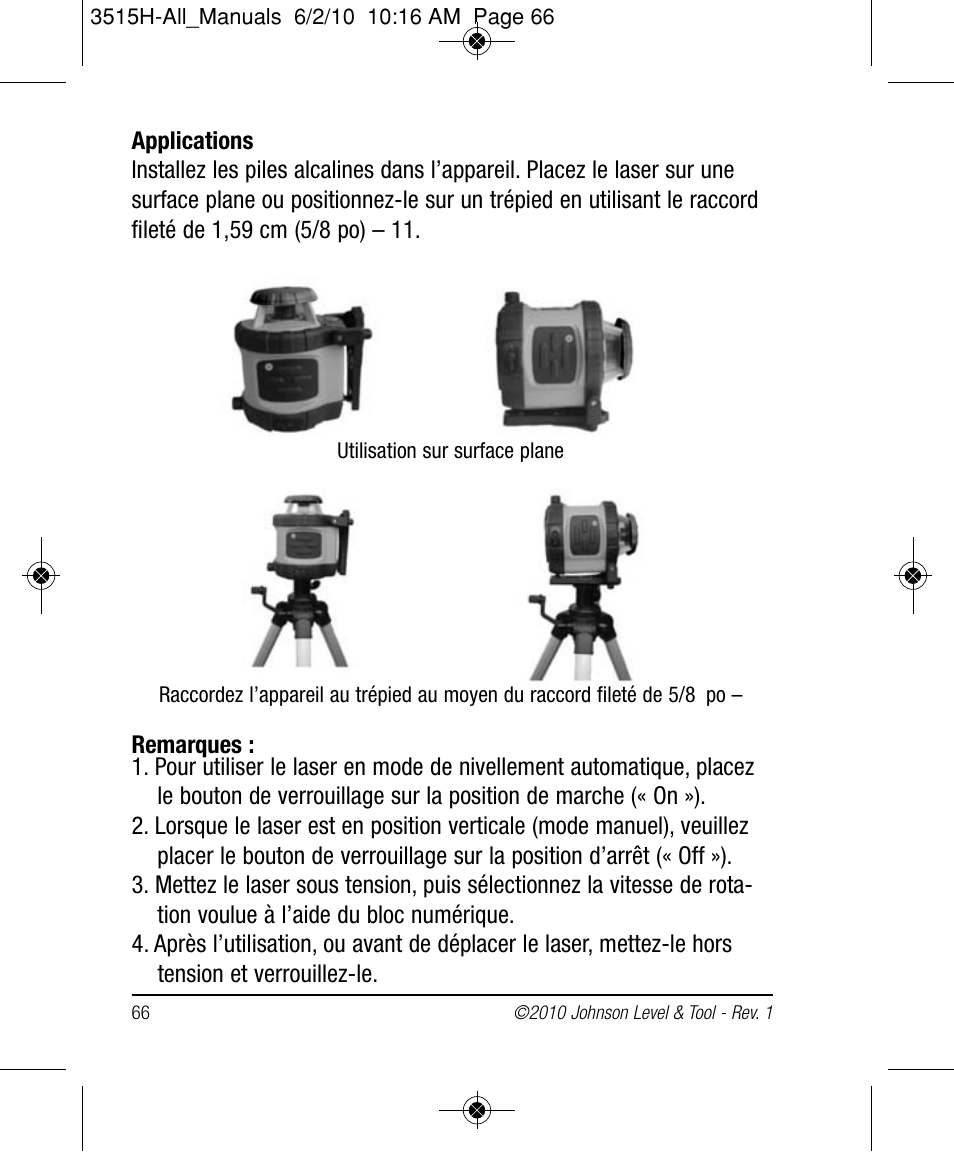 Johnson Level & Tool Mfg. 40-6517 User Manual | Page 66 / 84