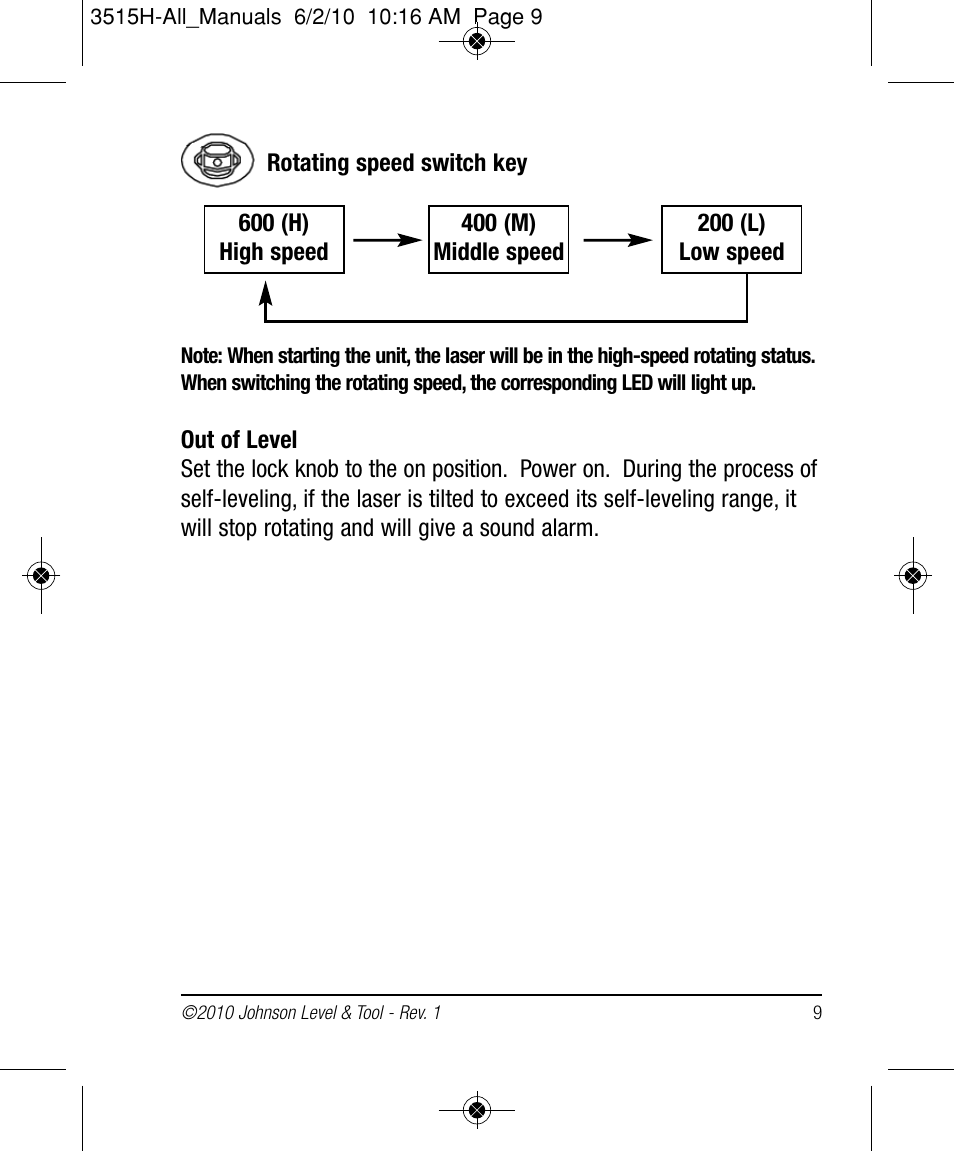 Johnson Level & Tool Mfg. 40-6517 User Manual | Page 9 / 84