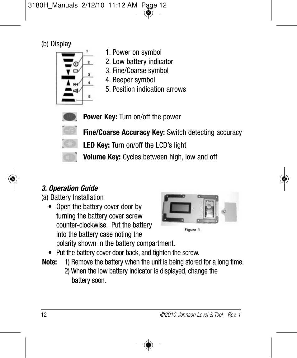 Johnson Level & Tool Mfg. 40-6532 User Manual | Page 12 / 24