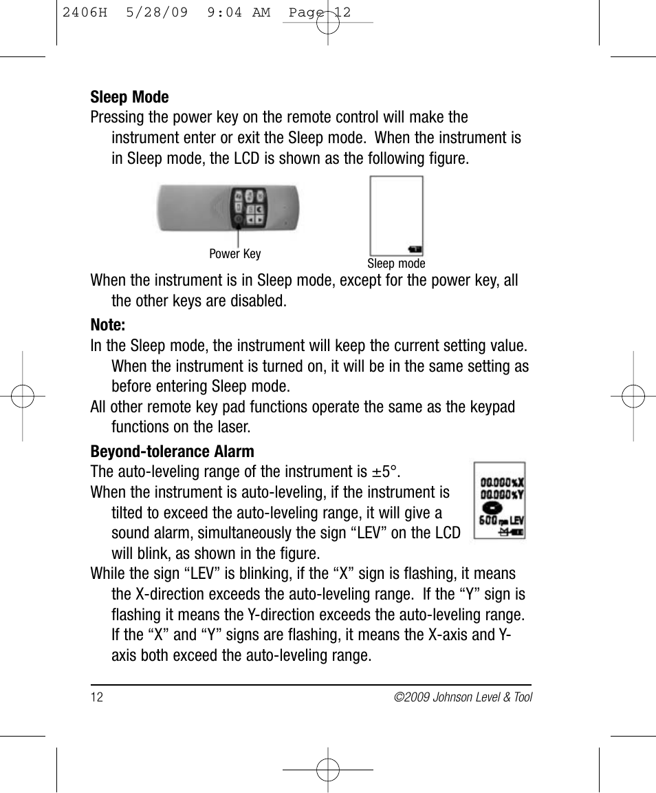 Johnson Level & Tool Mfg. 40-6580 User Manual | Page 12 / 30