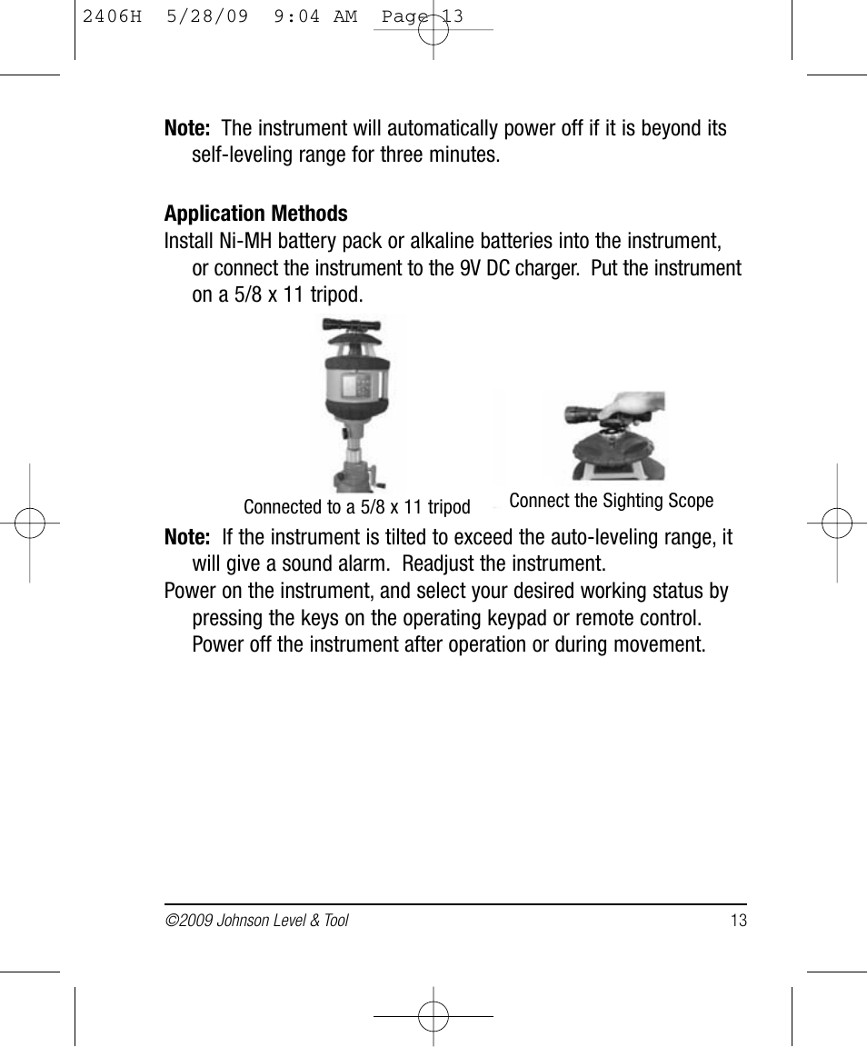 Johnson Level & Tool Mfg. 40-6580 User Manual | Page 13 / 30