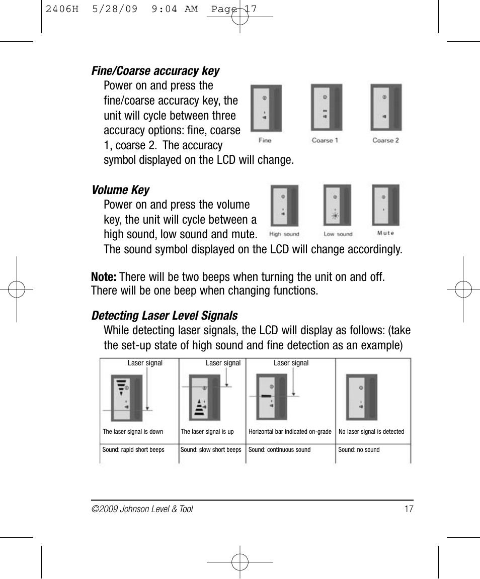 Johnson Level & Tool Mfg. 40-6580 User Manual | Page 17 / 30