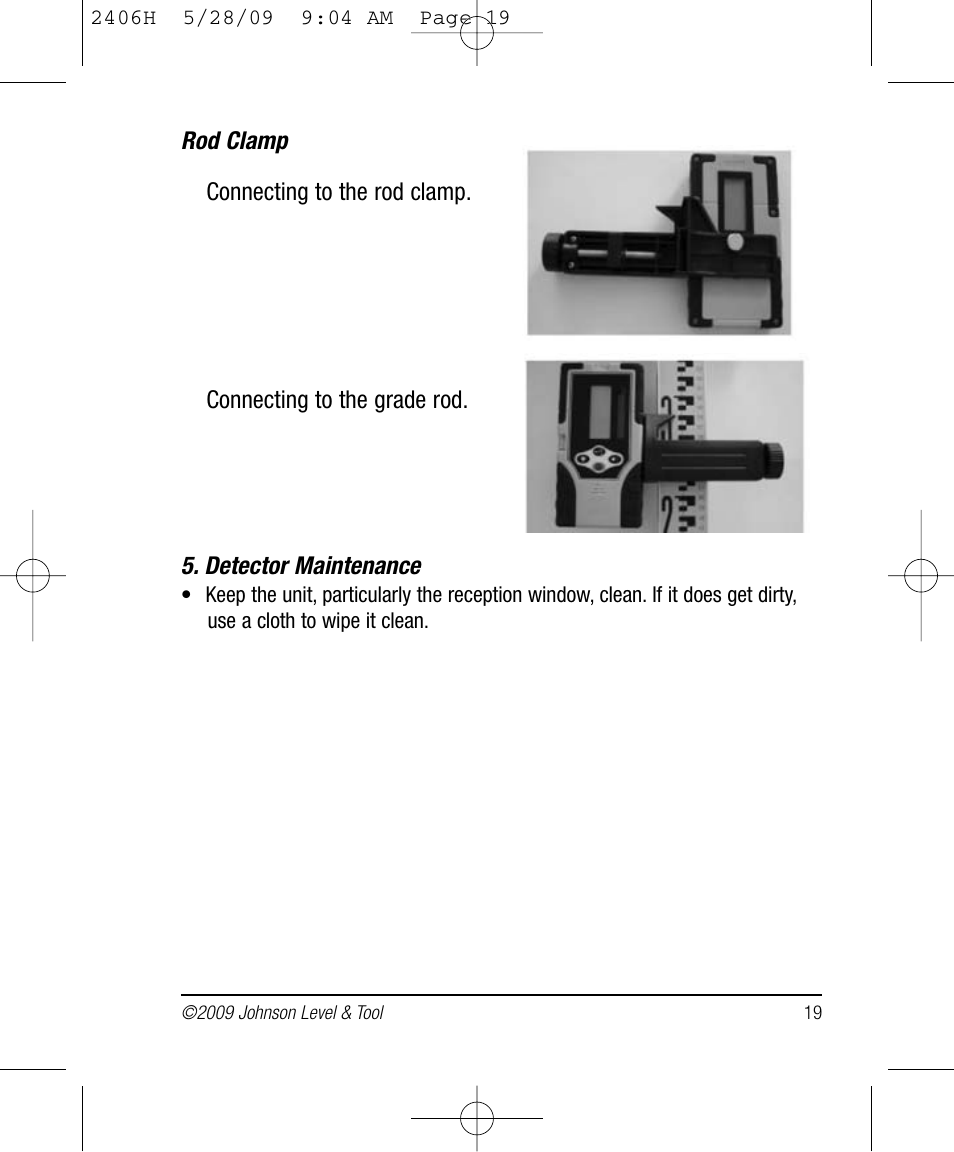 Johnson Level & Tool Mfg. 40-6580 User Manual | Page 19 / 30