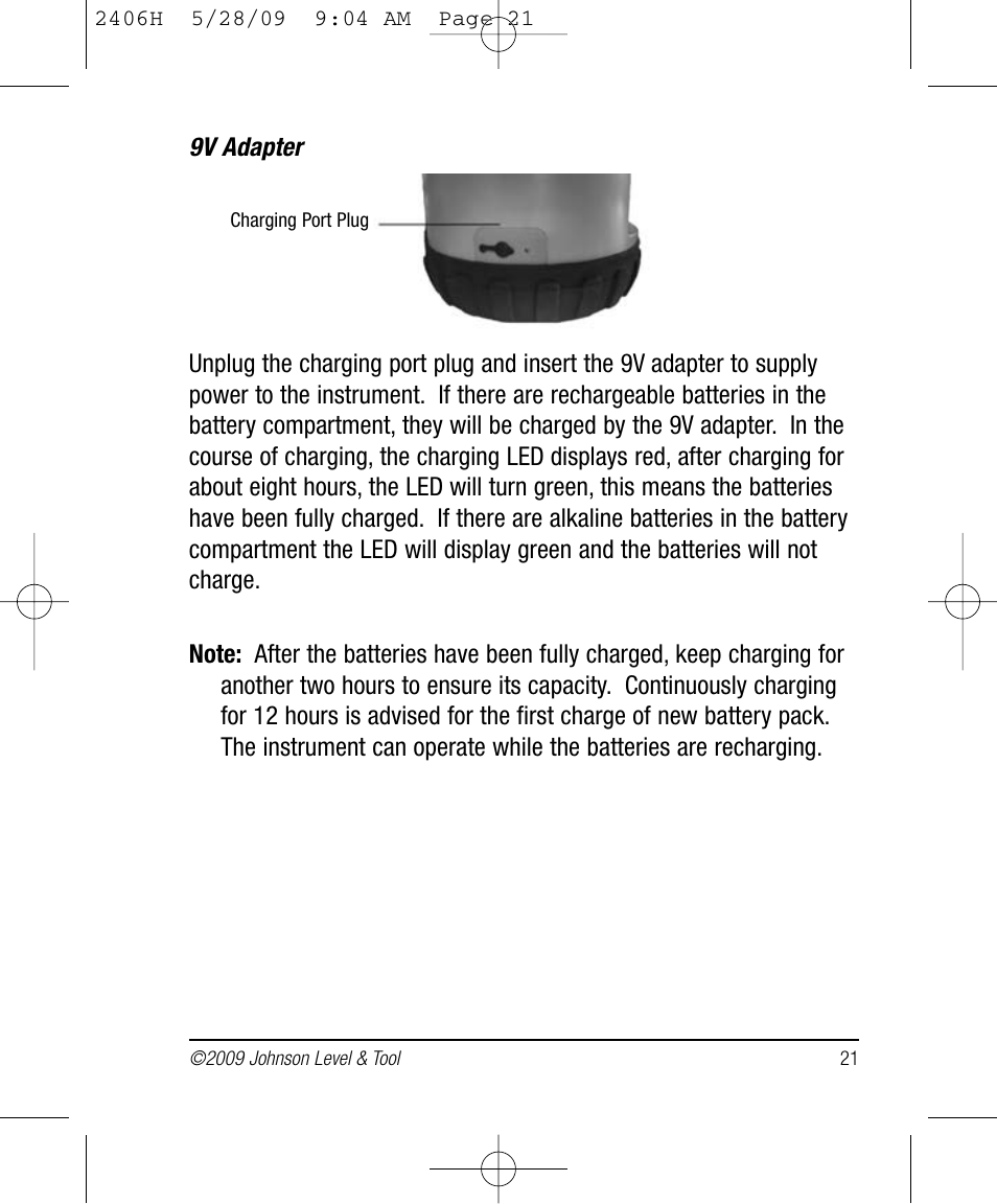 Johnson Level & Tool Mfg. 40-6580 User Manual | Page 21 / 30