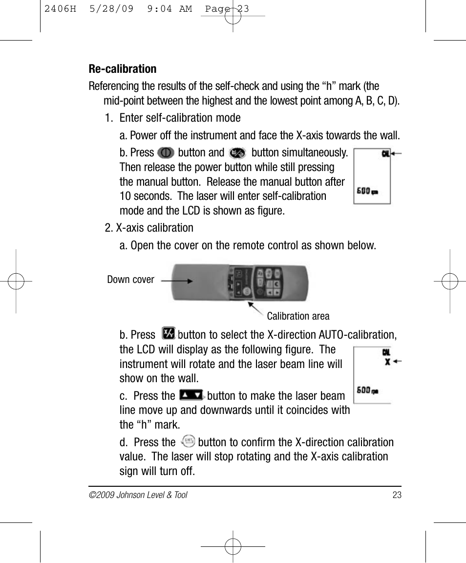 Johnson Level & Tool Mfg. 40-6580 User Manual | Page 23 / 30