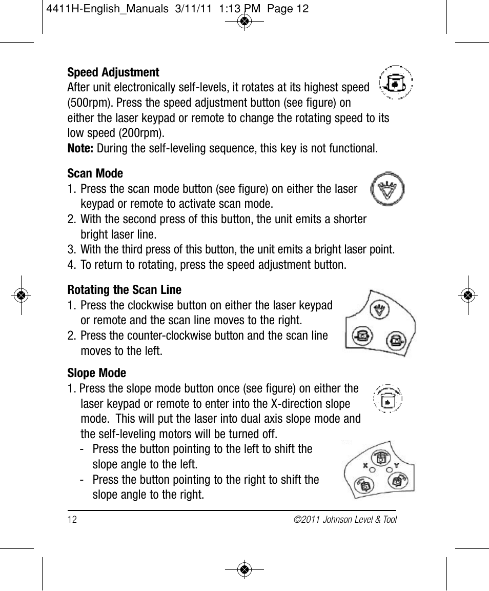 Johnson Level & Tool Mfg. 40-6544 User Manual | Page 12 / 30