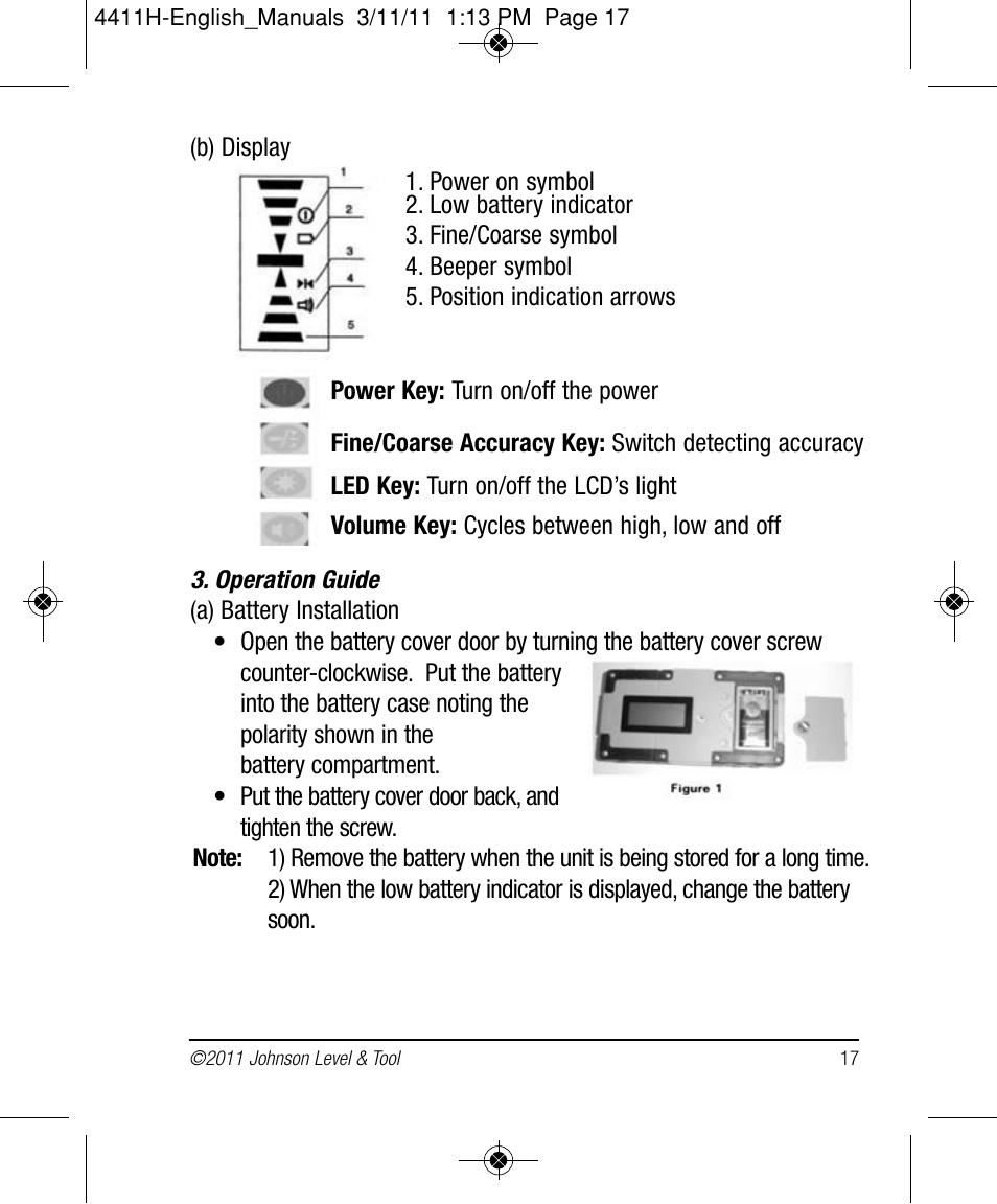 Johnson Level & Tool Mfg. 40-6544 User Manual | Page 17 / 30