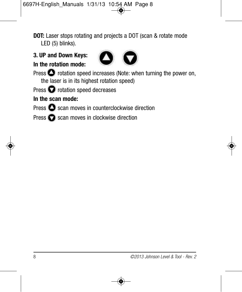 Johnson Level & Tool Mfg. 40-6512 User Manual | Page 8 / 22