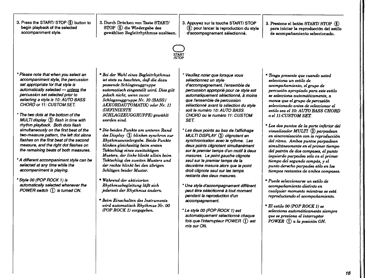 Pedición on. 16 | Yamaha DD-11 User Manual | Page 17 / 39