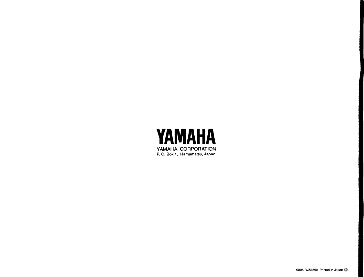 Yamaha corporation, Yamaha | Yamaha DD-11 User Manual | Page 39 / 39
