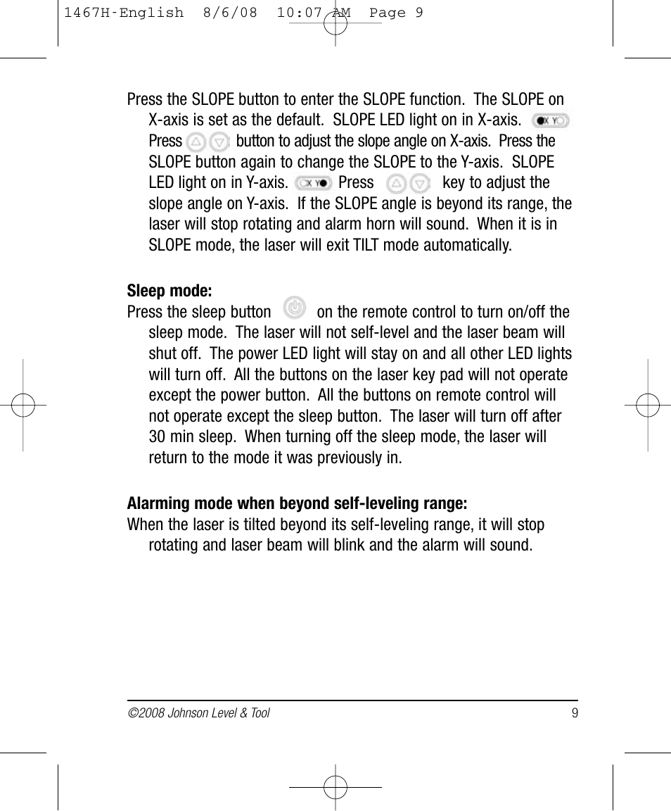 Johnson Level & Tool Mfg. 40-6537 User Manual | Page 9 / 18