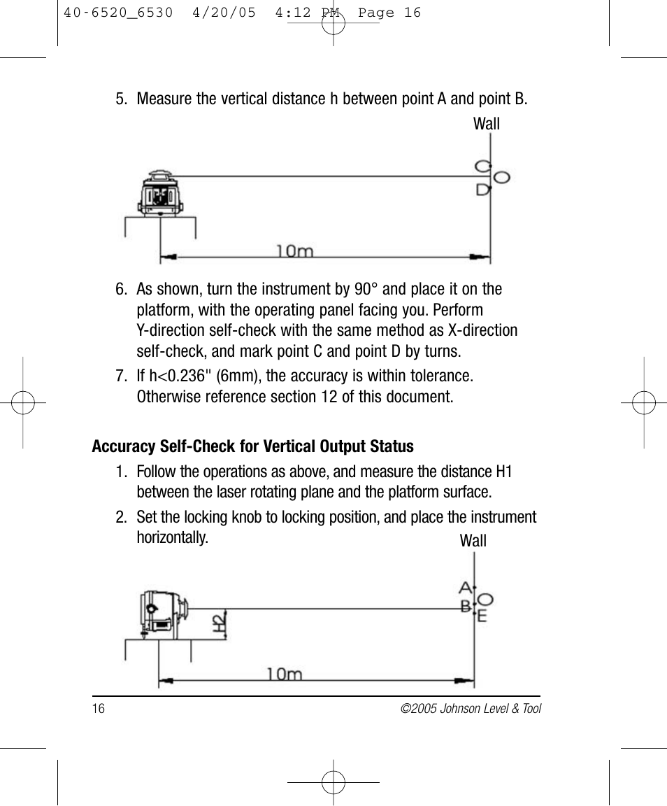 Johnson Level & Tool Mfg. 40-6530 User Manual | Page 16 / 21