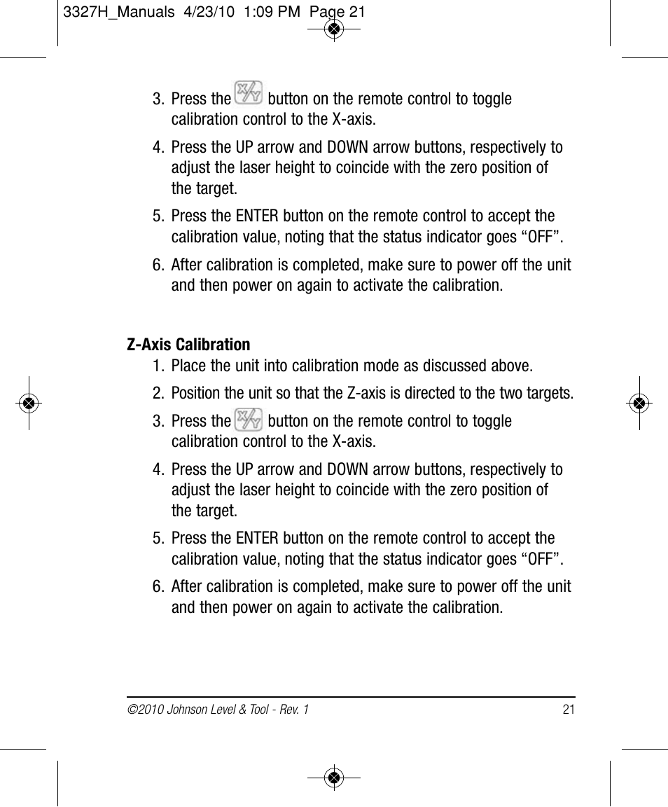 Johnson Level & Tool Mfg. 40-6522 User Manual | Page 21 / 26