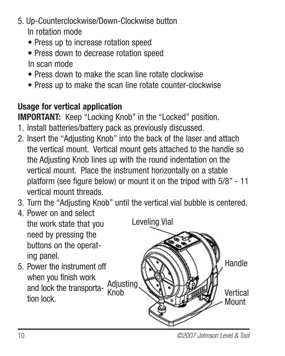 Johnson Level & Tool Mfg. 40-6530 User Manual | Page 10 / 21