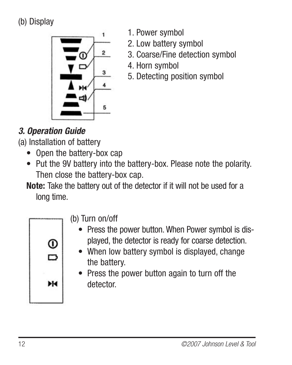 Johnson Level & Tool Mfg. 40-6530 User Manual | Page 12 / 21