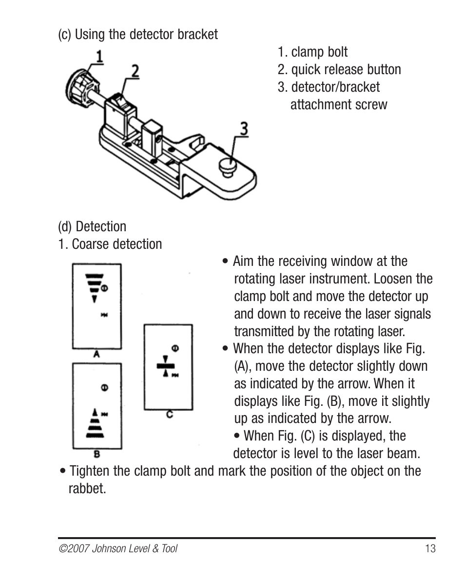 Johnson Level & Tool Mfg. 40-6530 User Manual | Page 13 / 21