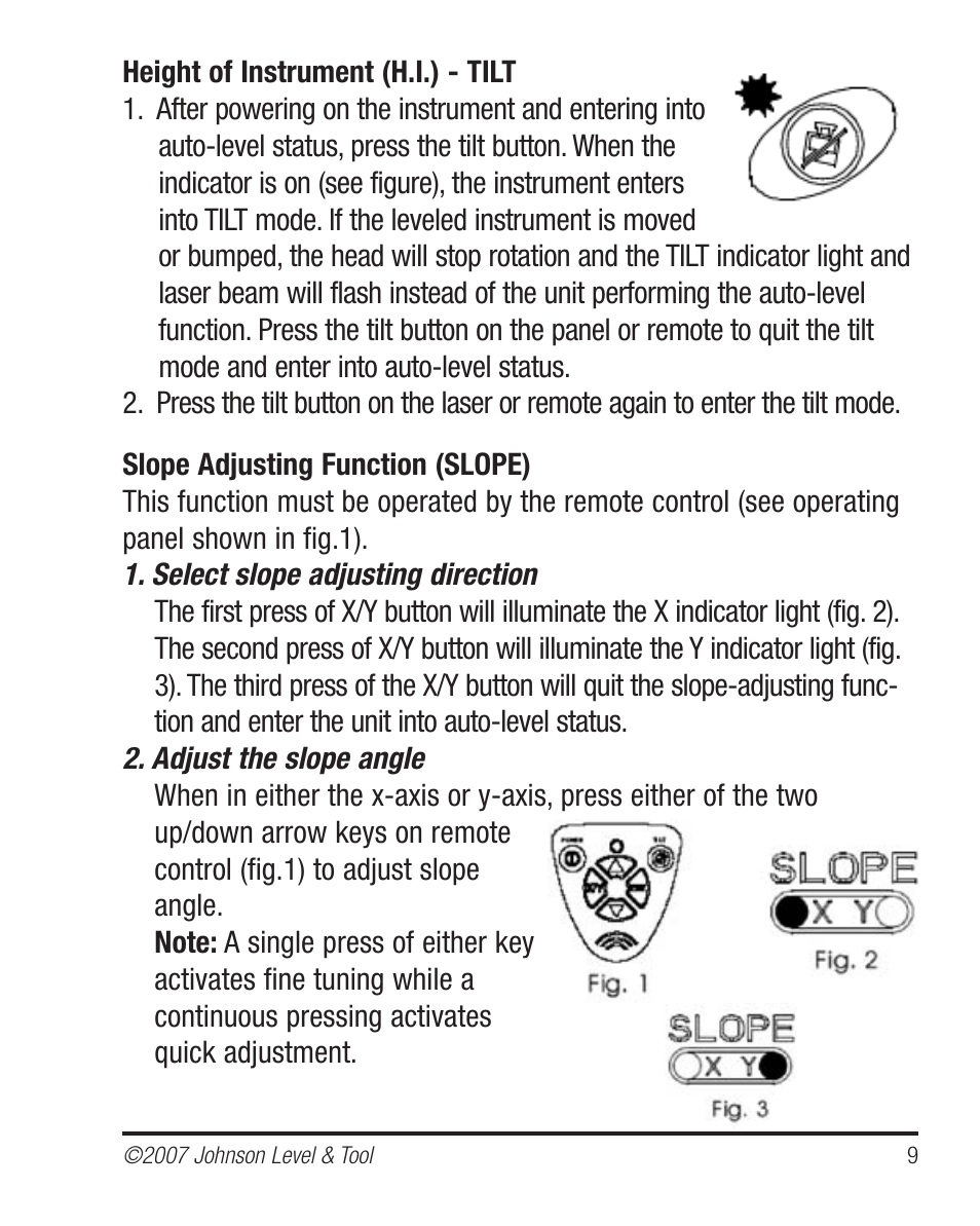 Johnson Level & Tool Mfg. 40-6535 User Manual | Page 9 / 20