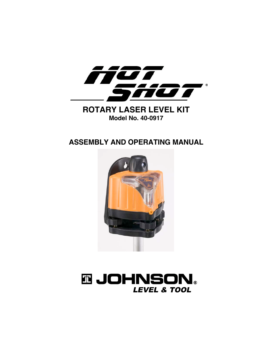 Johnson Level & Tool Mfg. 40-0917 User Manual | 8 pages