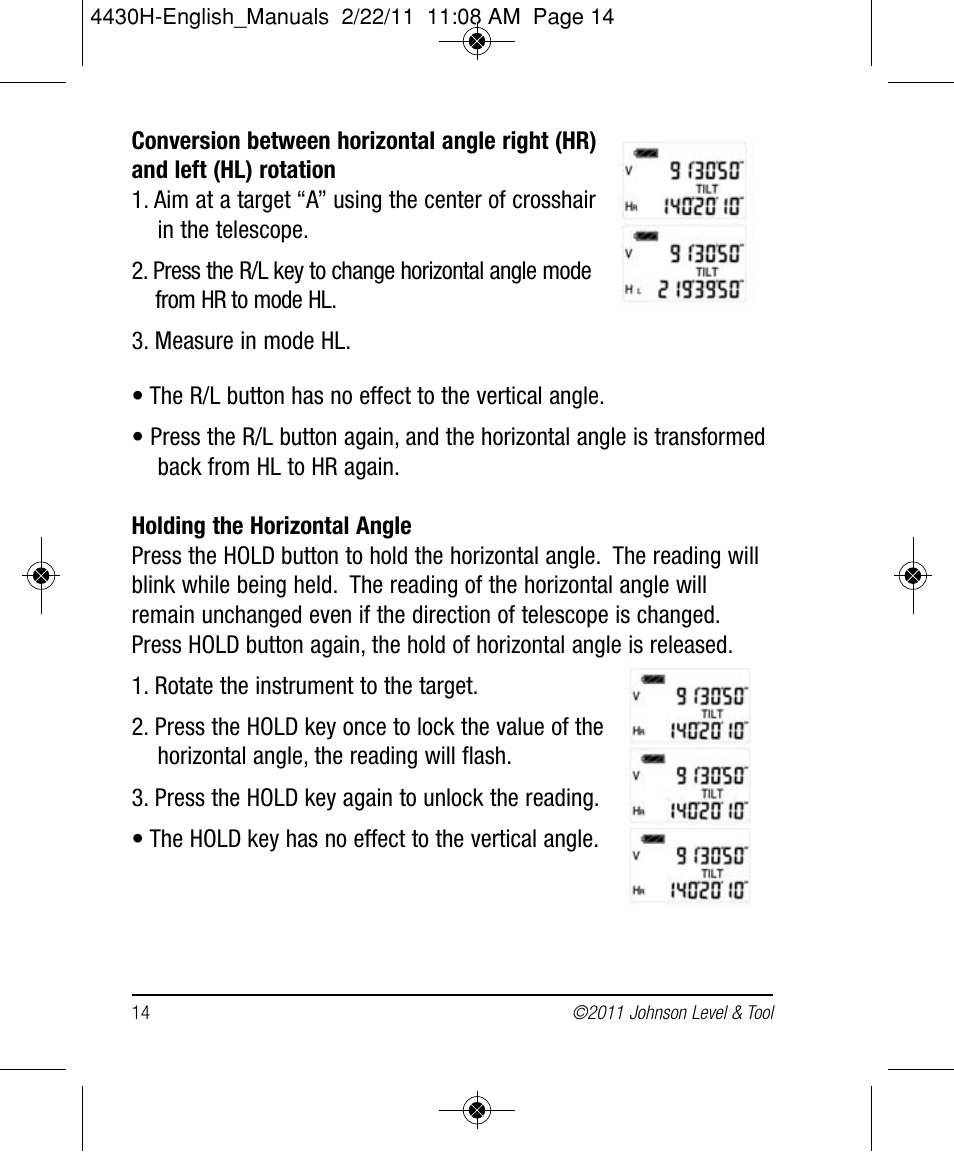 Johnson Level & Tool Mfg. 40-6935 User Manual | Page 14 / 36