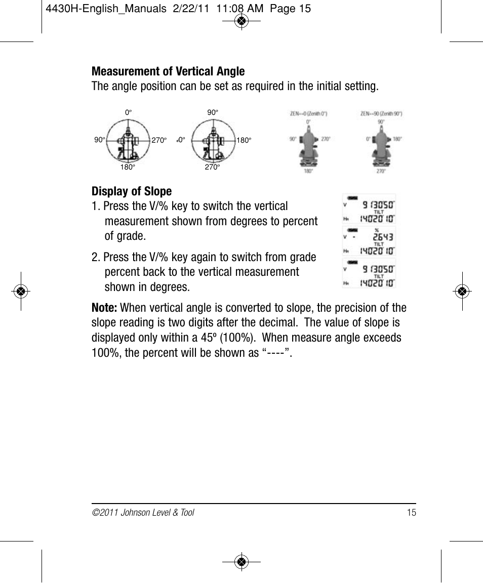 Johnson Level & Tool Mfg. 40-6935 User Manual | Page 15 / 36