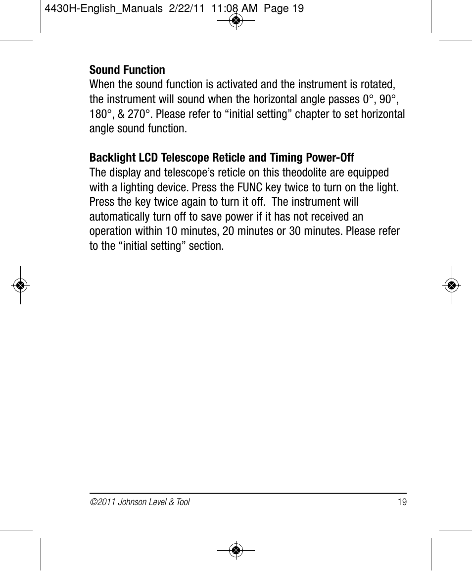 Johnson Level & Tool Mfg. 40-6935 User Manual | Page 19 / 36