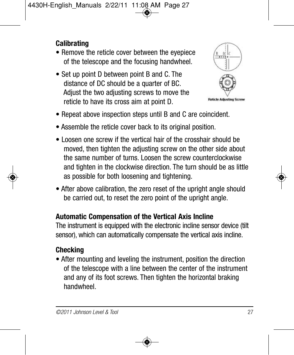 Johnson Level & Tool Mfg. 40-6935 User Manual | Page 27 / 36