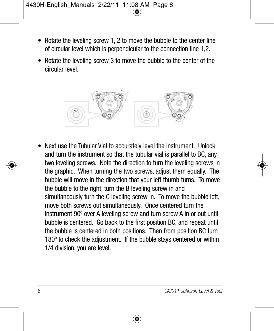 Johnson Level & Tool Mfg. 40-6935 User Manual | Page 8 / 36