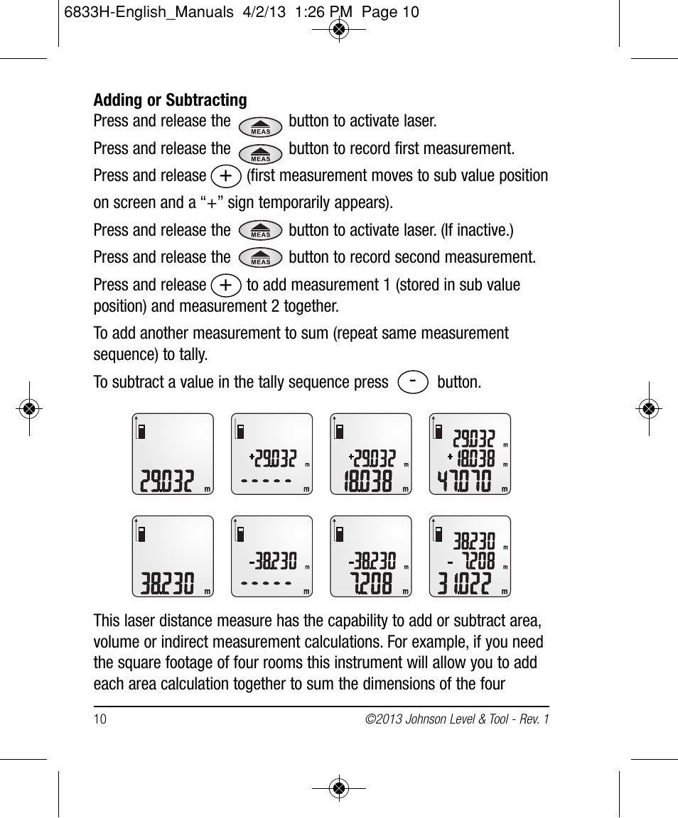 Johnson Level & Tool Mfg. 40-6004 User Manual | Page 10 / 24