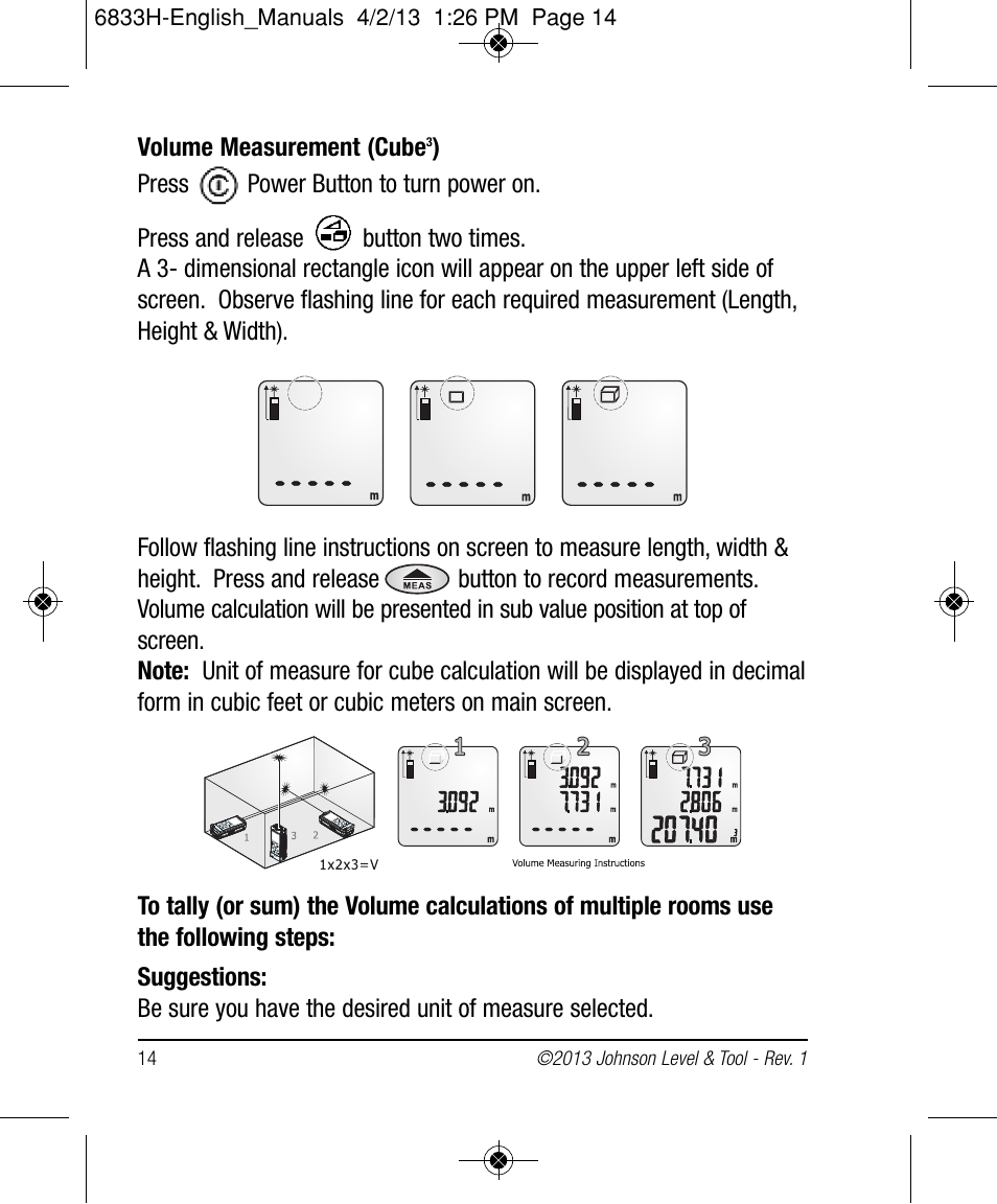 Johnson Level & Tool Mfg. 40-6004 User Manual | Page 14 / 24