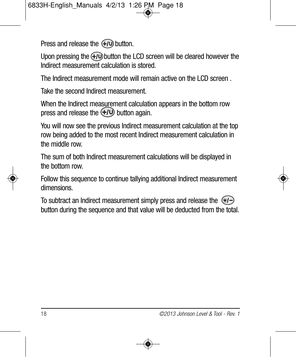 Johnson Level & Tool Mfg. 40-6004 User Manual | Page 18 / 24