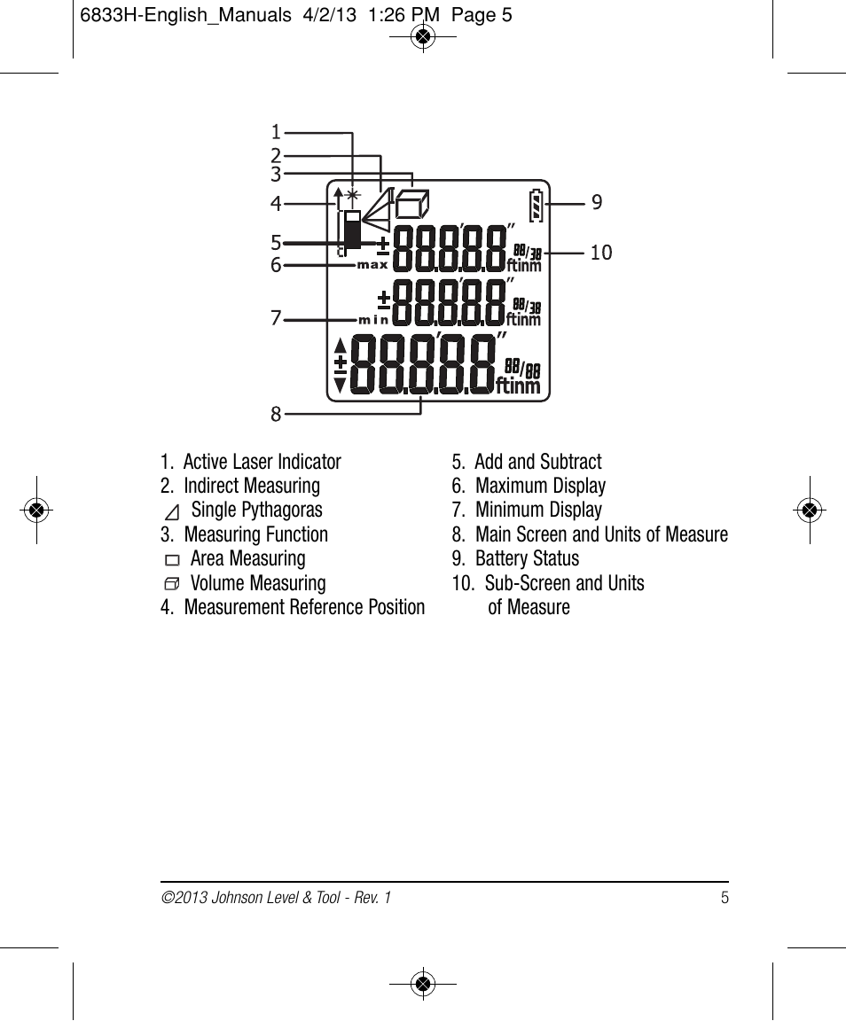 Johnson Level & Tool Mfg. 40-6004 User Manual | Page 5 / 24