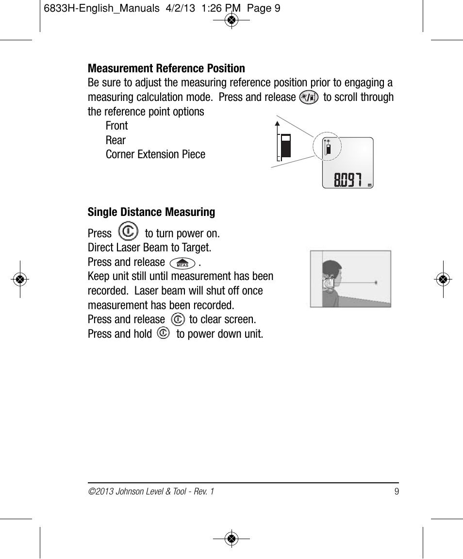 Johnson Level & Tool Mfg. 40-6004 User Manual | Page 9 / 24