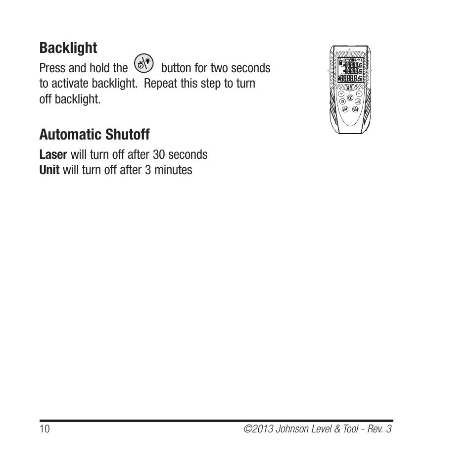 Johnson Level & Tool Mfg. 40-6001 User Manual | Page 10 / 32