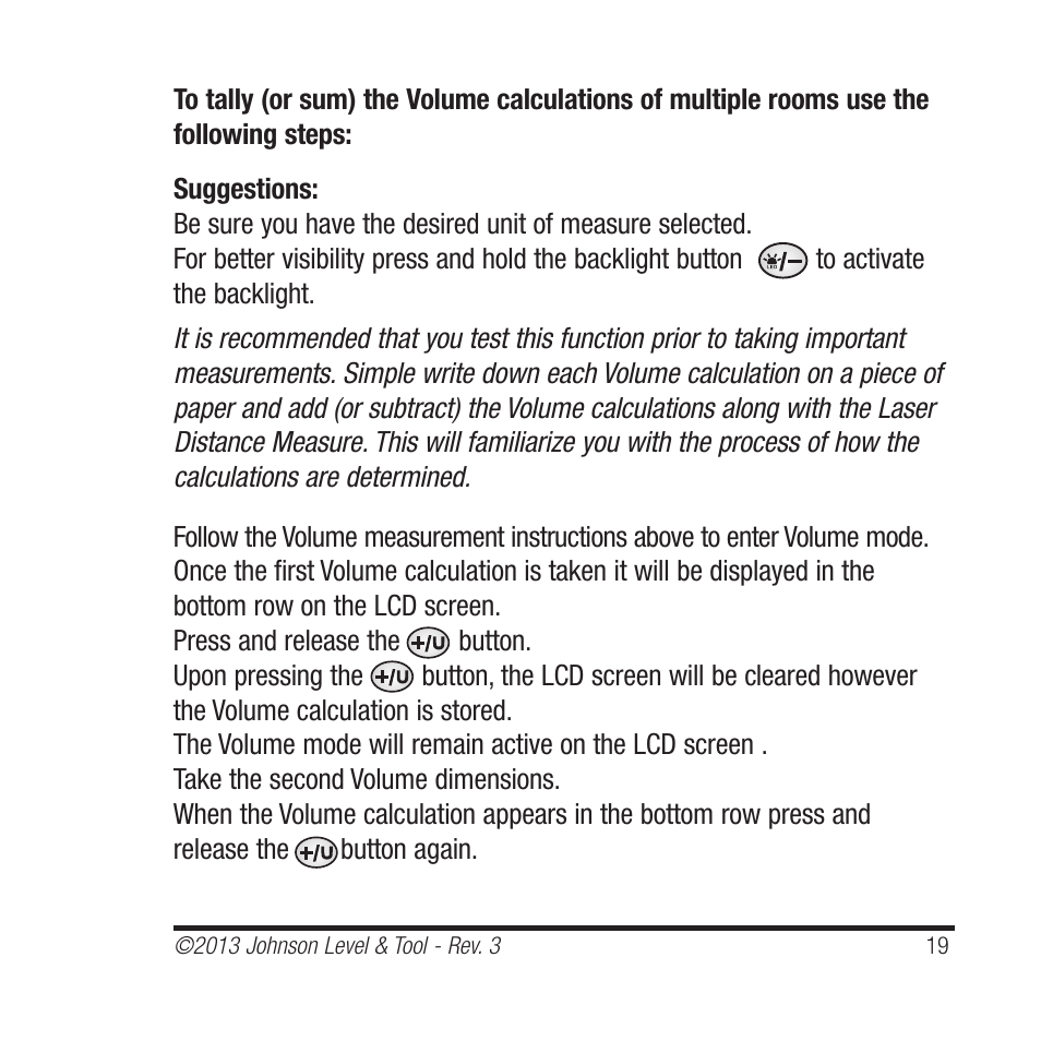 Johnson Level & Tool Mfg. 40-6001 User Manual | Page 19 / 32