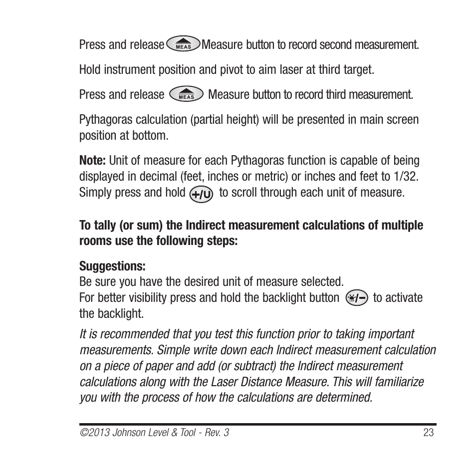 Johnson Level & Tool Mfg. 40-6001 User Manual | Page 23 / 32
