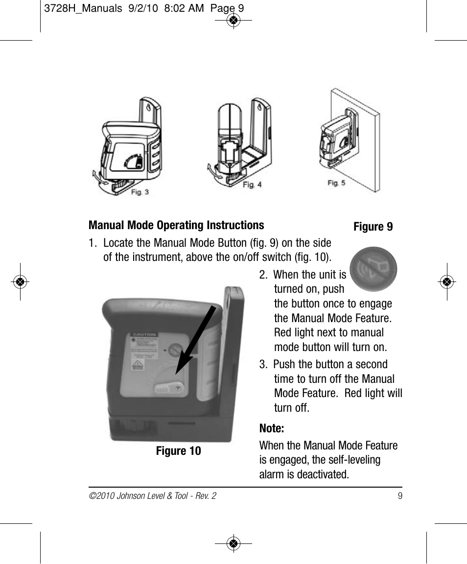Johnson Level & Tool Mfg. 40-6625 User Manual | Page 9 / 16