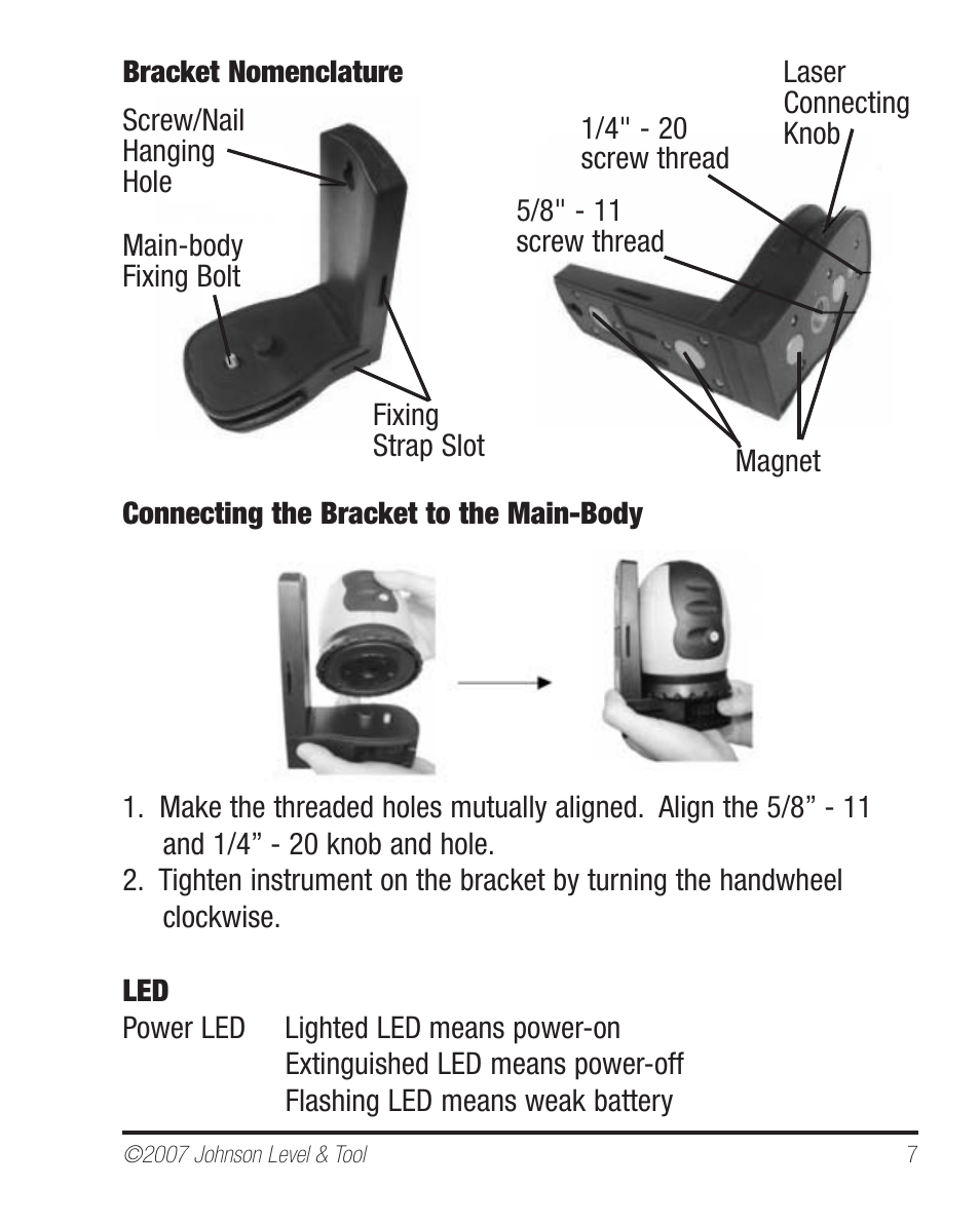 Johnson Level & Tool Mfg. 40-6640 User Manual | Page 7 / 20