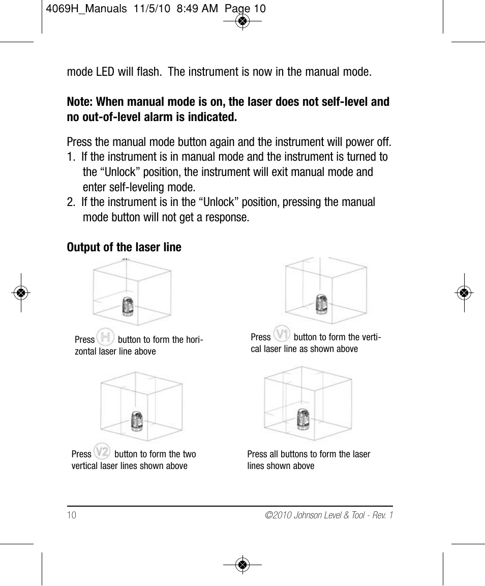 Johnson Level & Tool Mfg. 40-6602 User Manual | Page 10 / 18