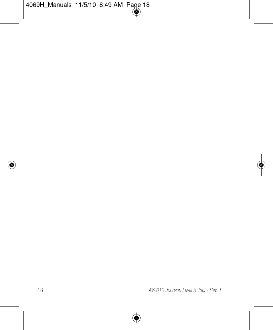 Johnson Level & Tool Mfg. 40-6602 User Manual | Page 18 / 18