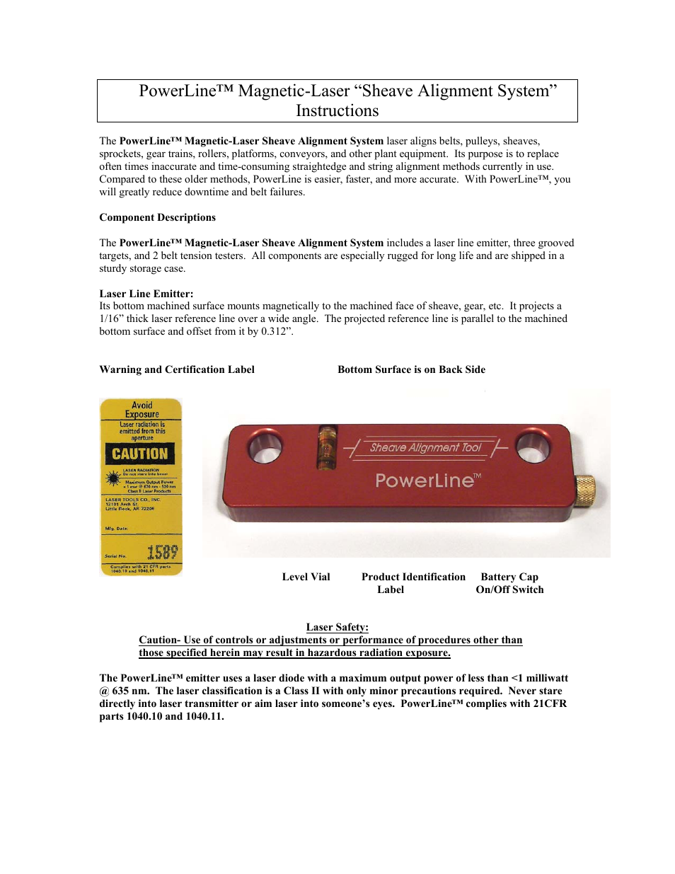Johnson Level & Tool Mfg. 40-6200 User Manual | 5 pages
