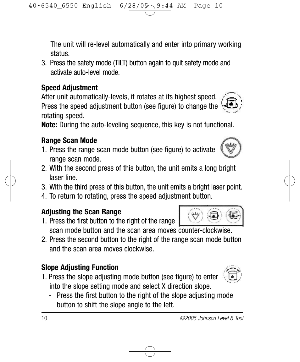 Johnson Level & Tool Mfg. 40-6550 User Manual | Page 10 / 24