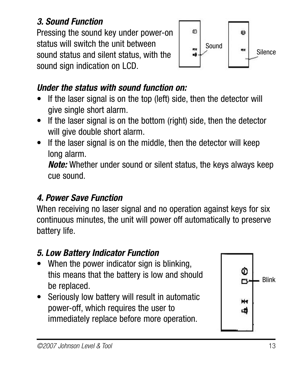 Johnson Level & Tool Mfg. 40-6660 User Manual | Page 13 / 21