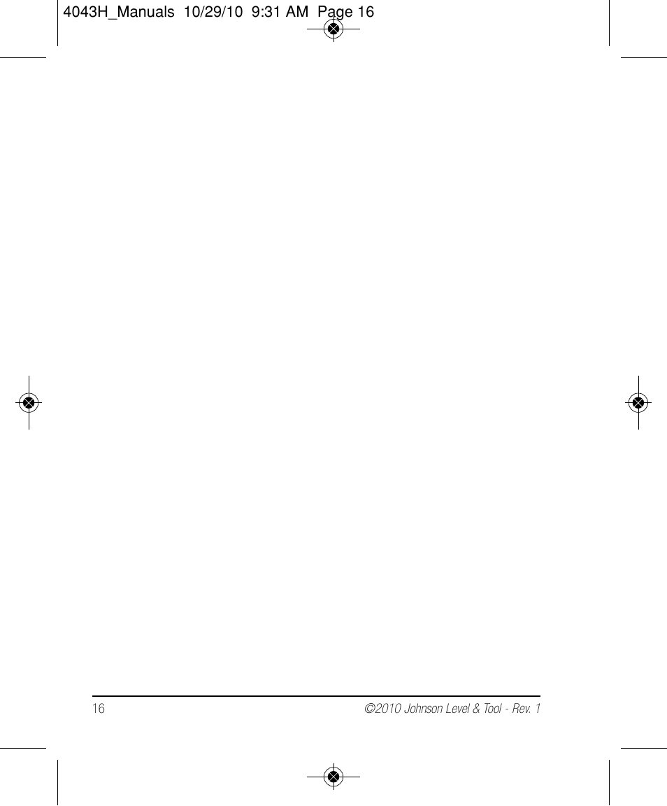 Johnson Level & Tool Mfg. 40-6675 User Manual | Page 16 / 16