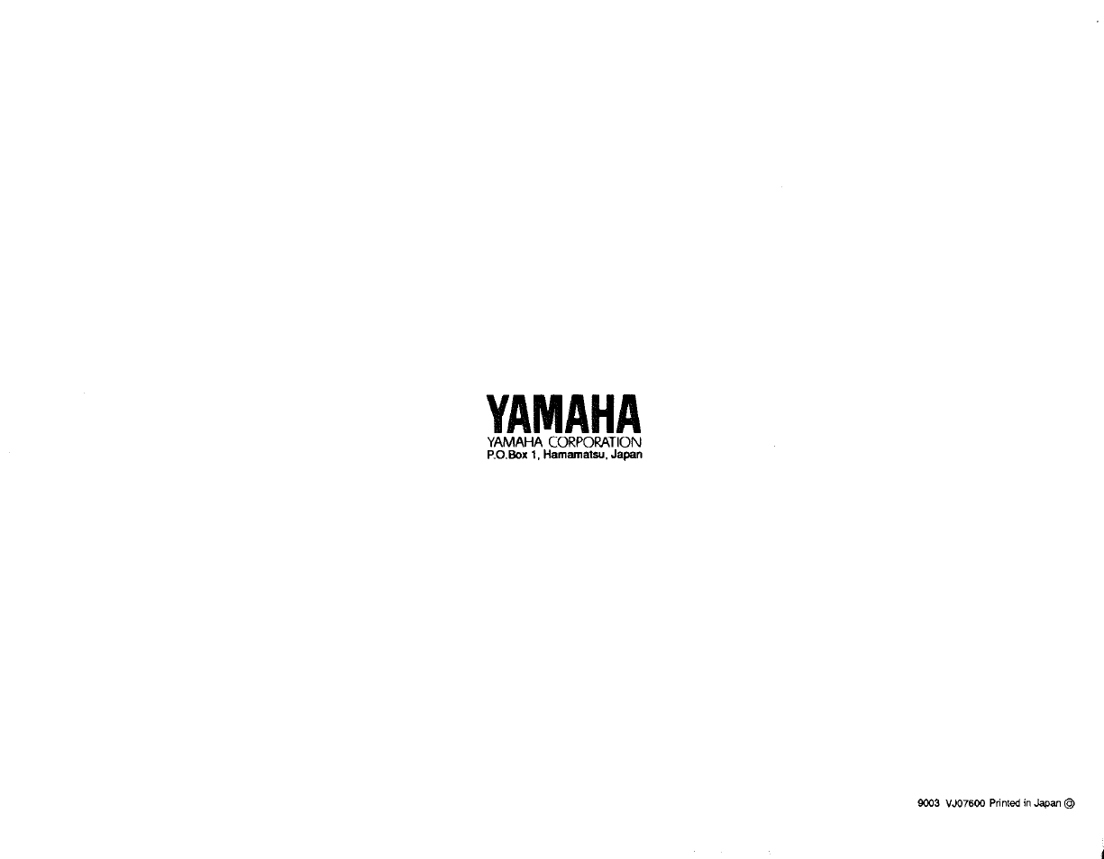 Yamaha | Yamaha DD-6 User Manual | Page 19 / 19