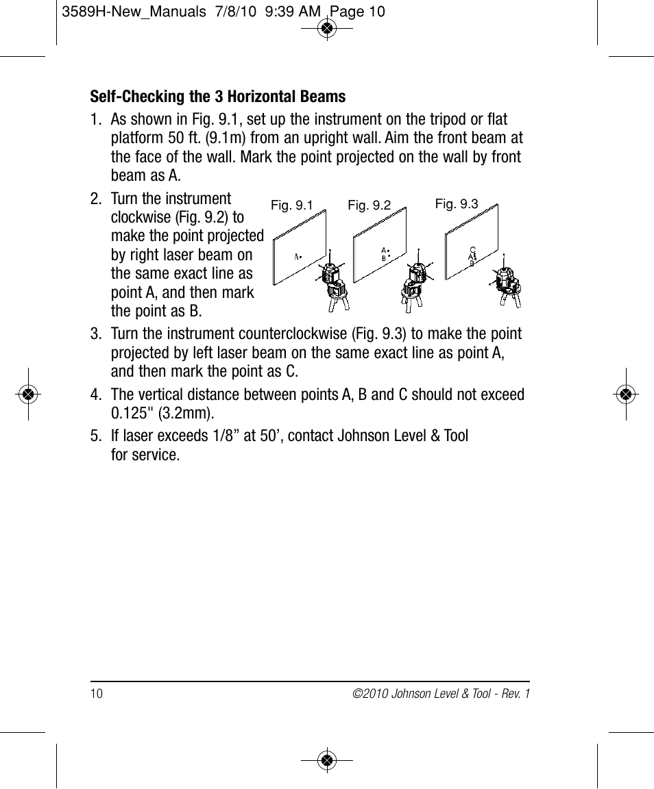 Johnson Level & Tool Mfg. 40-6680 User Manual | Page 10 / 16