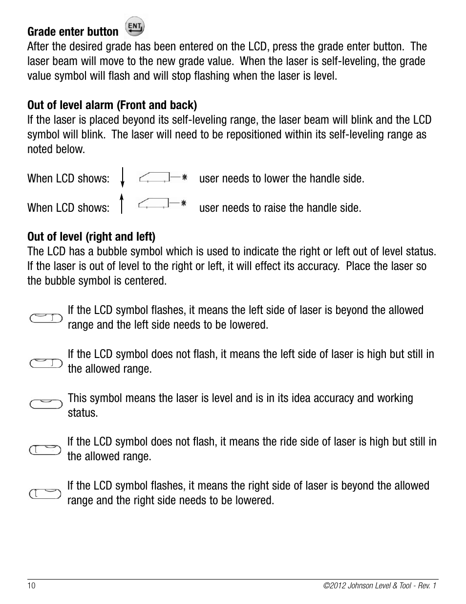 Johnson Level & Tool Mfg. 40-6690 User Manual | Page 10 / 16